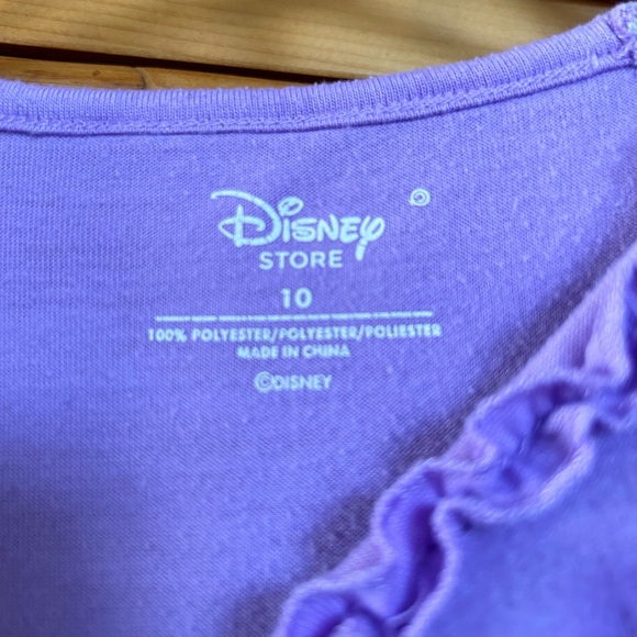 Disney store Tinkerbell nightgown size 10 purple rainbow fairy floral tink - Picture 4 of 5